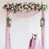 Outdoor Wedding Arch Flower Decoration Simulation Flower Welcome Flower Wedding Scene Arrangement Opening Pendant Simulation Flower 4 Pieces