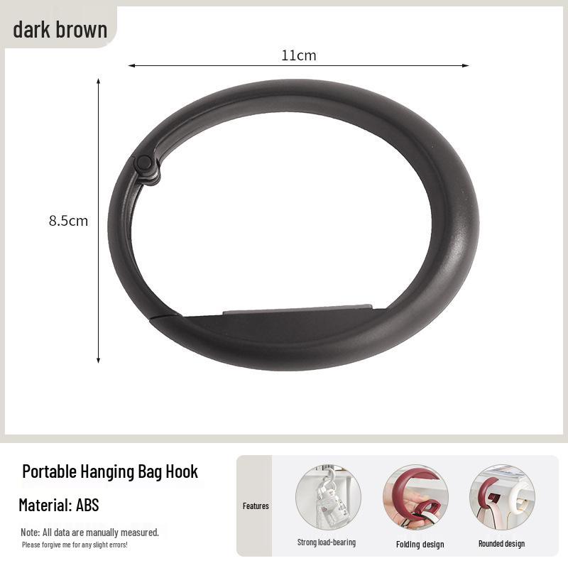 Portable Table-Side Bag Hook for Classroom Desks