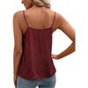 Fashion Spring Womens Summer Casual Solid Color Print Sleeveless Vneck Blouses Shirts