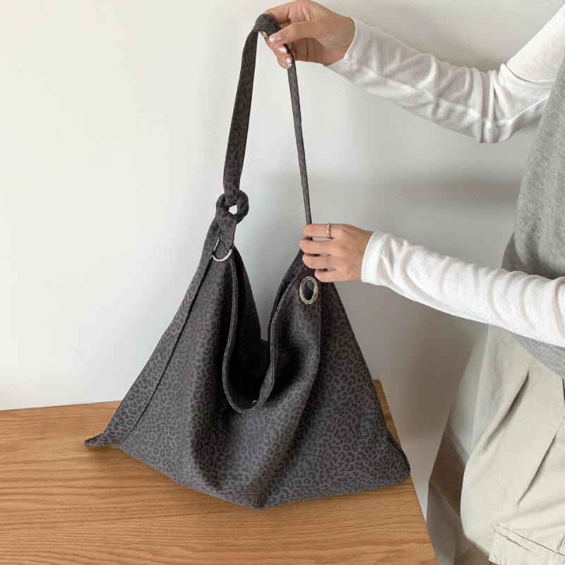 

Повседневная сумка с леопардовым принтом, женская универсальная новая сумка-тоут большой вместимости, ретро сумка-мессенджер для поездок на работу, на плечо