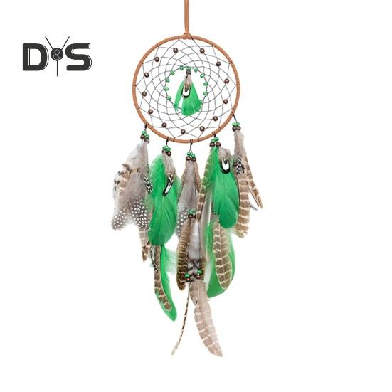 

Ловец снов с перьями и ремешком, легко повесить настенное художественное украшение, передняя дверь, подвеска «Ловец снов», ремесленные подарки для вечеринки