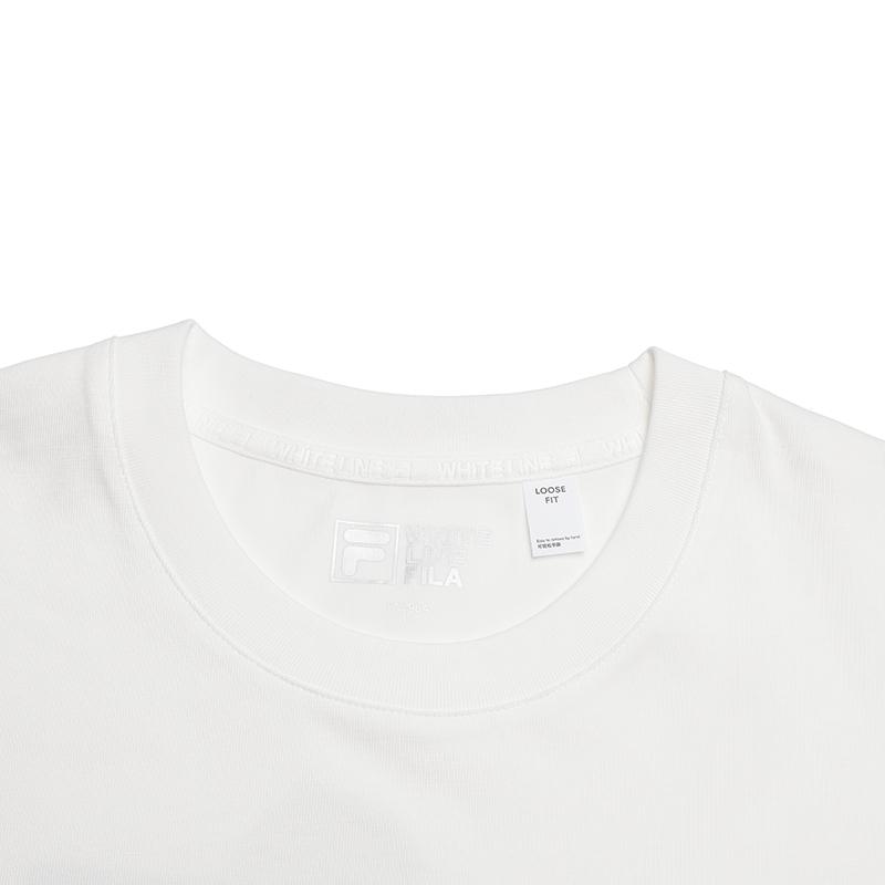 Fila Original Versatile Trendy Casual Sports T-Shirt Men Tops Cloud-Mushroom-White F61M629103FWT