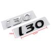 CMQW3 3d Abs Chrome Black Logo I30 Emblem Letters Nameplate Sticker Car Trunk Badge For Hyundai I30 Sticker Accessories