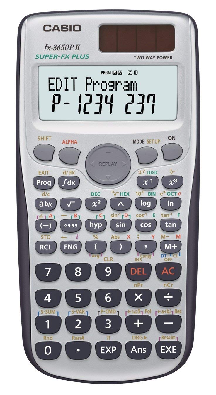 

Casio Program Scientific Calculator 124 functions 10 digits FX-3650P-N срібний