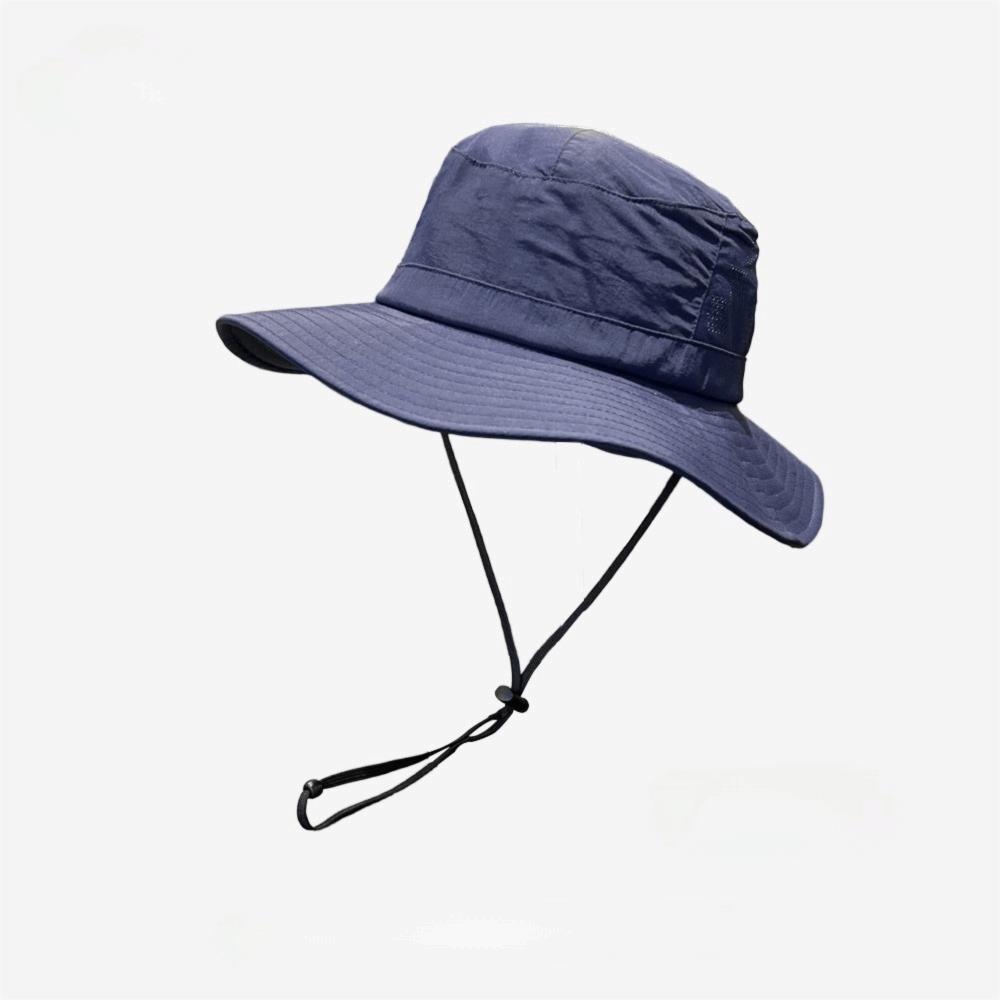 Solid Color Fisherman Hat Breathable Outdoor Cap Windproof Bucket Hat  Sunshade Use