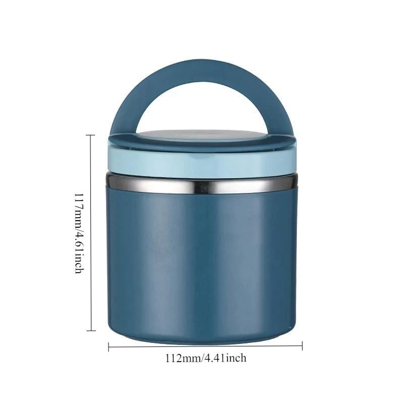 

630ML 304 Stainless Steel Lunch Box Drinking Cup Food Thermal Jar Soup Gruel Insulated Thermos Containers Portable Lunchbox