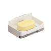 Wall-mounted Soap Drain Box, No Punching, Household Bathroom Soap Rack, Simple with Hook, No Water Accumulation Soap Box