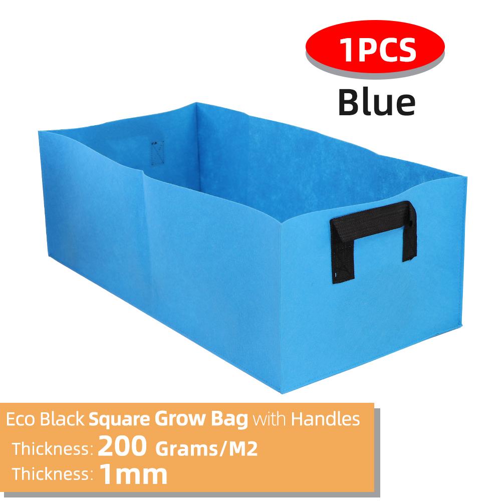 Square Fabric Grow Bags Breathable Planter Pots with Handles Garden Planting Containers for Flowers Vegetable Plant Growing Bag