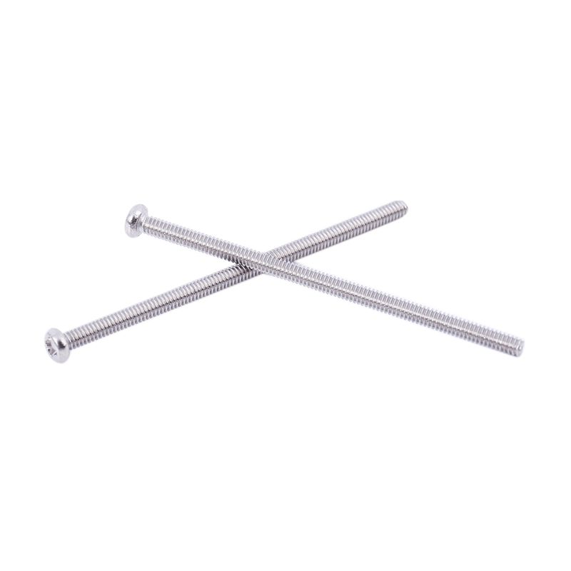 

300 X Silver Tone M2 X 40Mm 304 Stainless Steel Round Head Screws Bolt-B61B