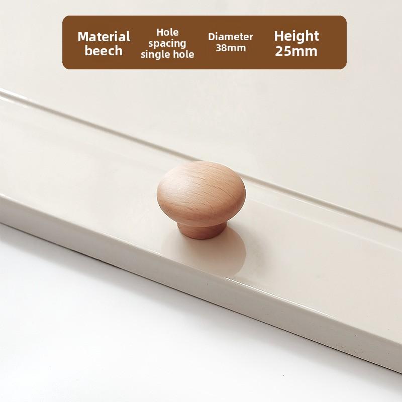 Solid Wooden Kitchen Door Dresser Wardrobe Knobs Cupboard Drawer Pull Cabinet Furniture Handle
