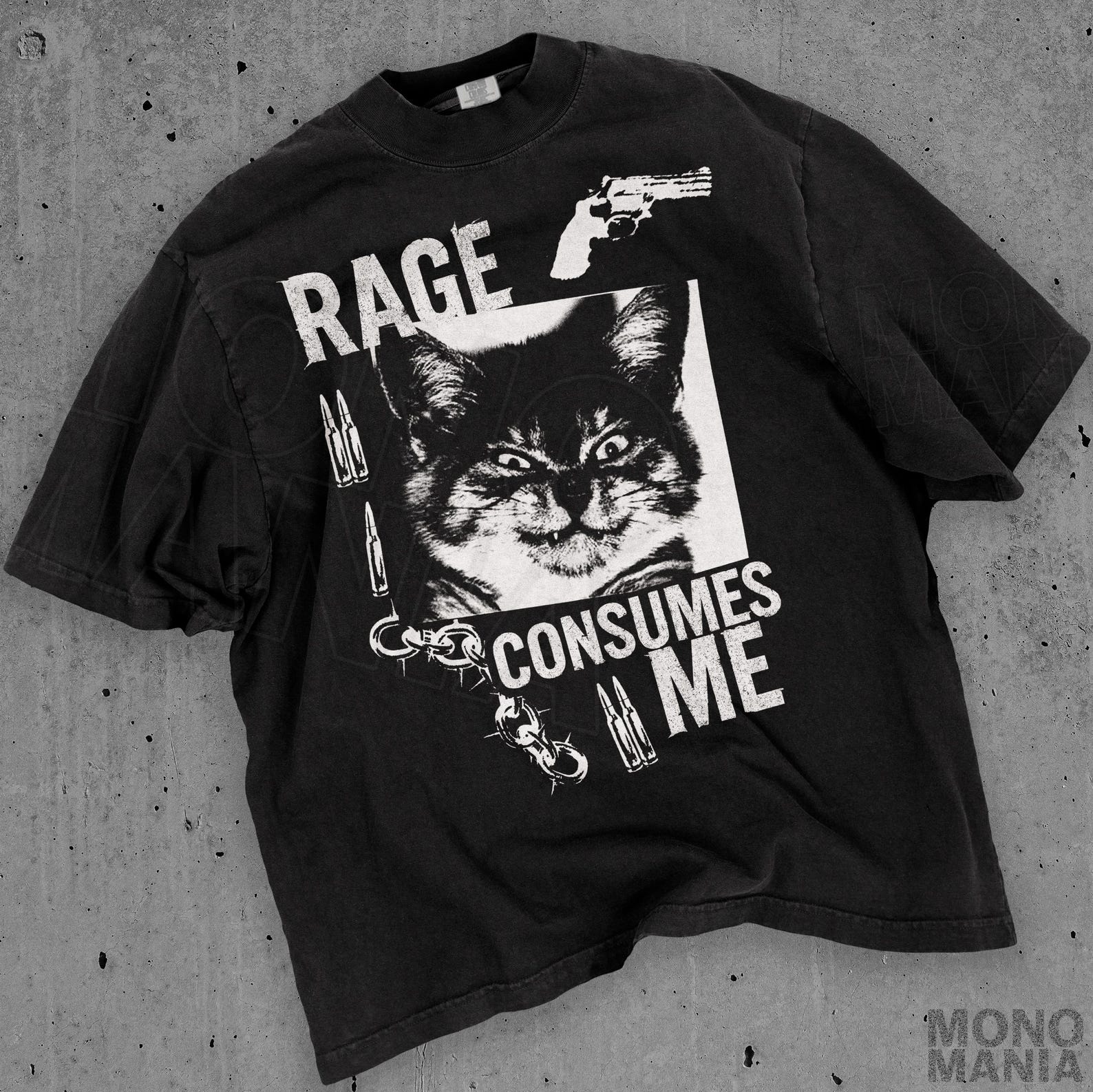 Rage Consumes Me Cat Shirt, Funny Cat Meme T-Shirt, Vintage Unhinged Cat Tee, Grunge shirt, Punk t-shirt, Goth tee, emo shirt 4XL