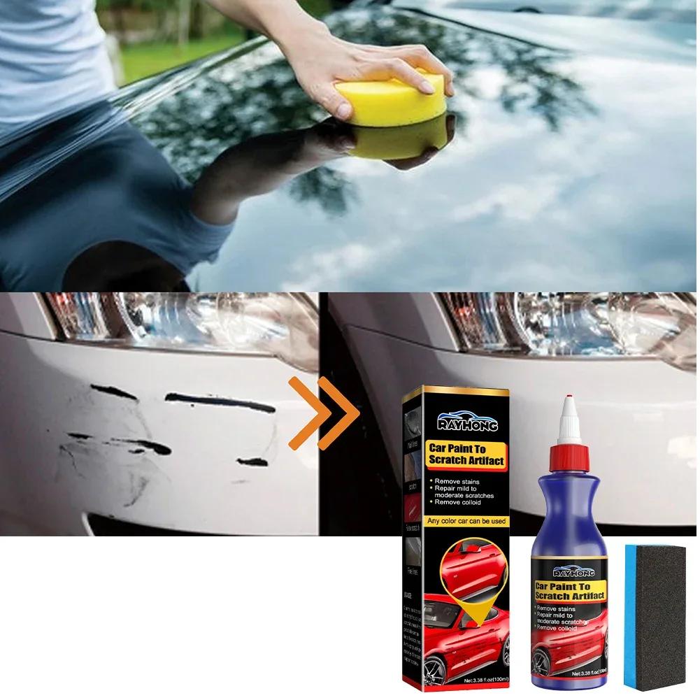 100ML Car Paint Care Scratch Repair Agent Car Scratch Repair Polishing Paint Scratch Agent Cleaning and Washing Decontamination