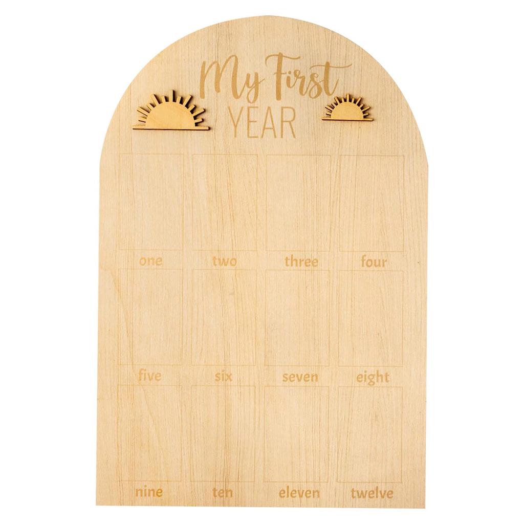 Custom Photo Frame Wooden Photo Show Growth Anniversary Month Plaque