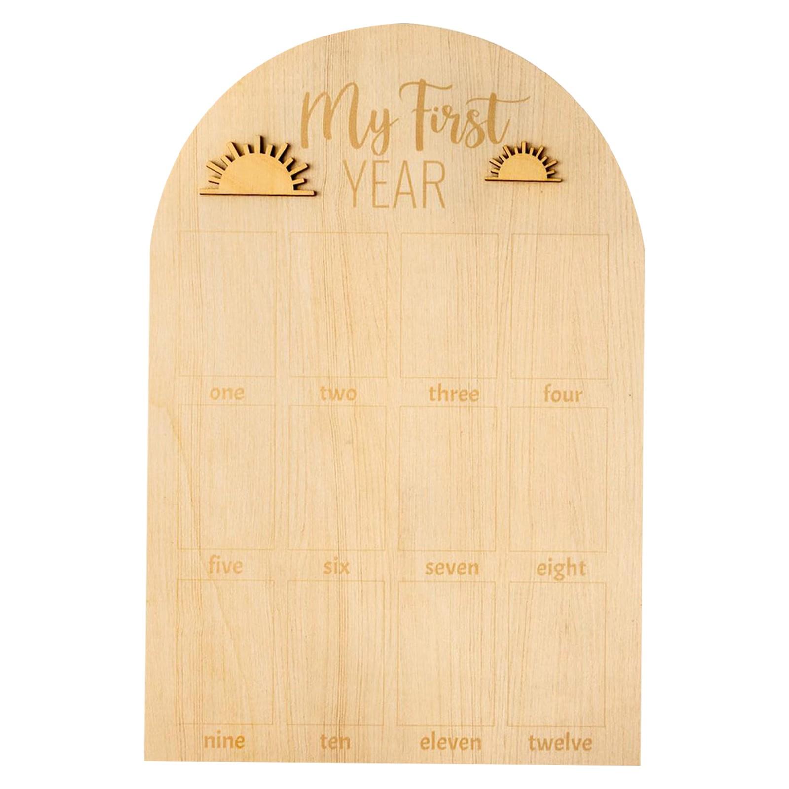 

Индивидуальная фоторамка деревянная фотовыставка рост юбилей месяц табличка One Size