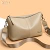 Genuine Leather Women's Bag Large Capacity High-end Fashionable Single-shoulder Crossbody Bag Large Cowhide Bag