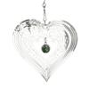Stainless Steel Reflective Wind Spinners Outdoor Garden Decor Sparkly Wind Spinner Bird Devices