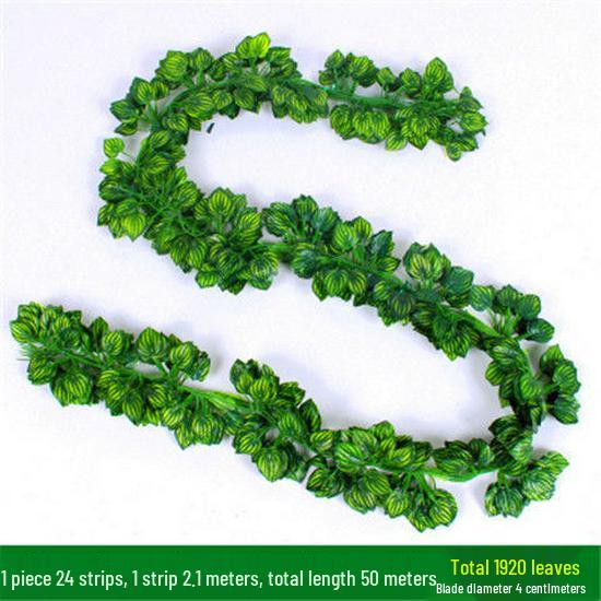 Grape Vine Ceiling Decor: Artificial Green Leaves and Flowers