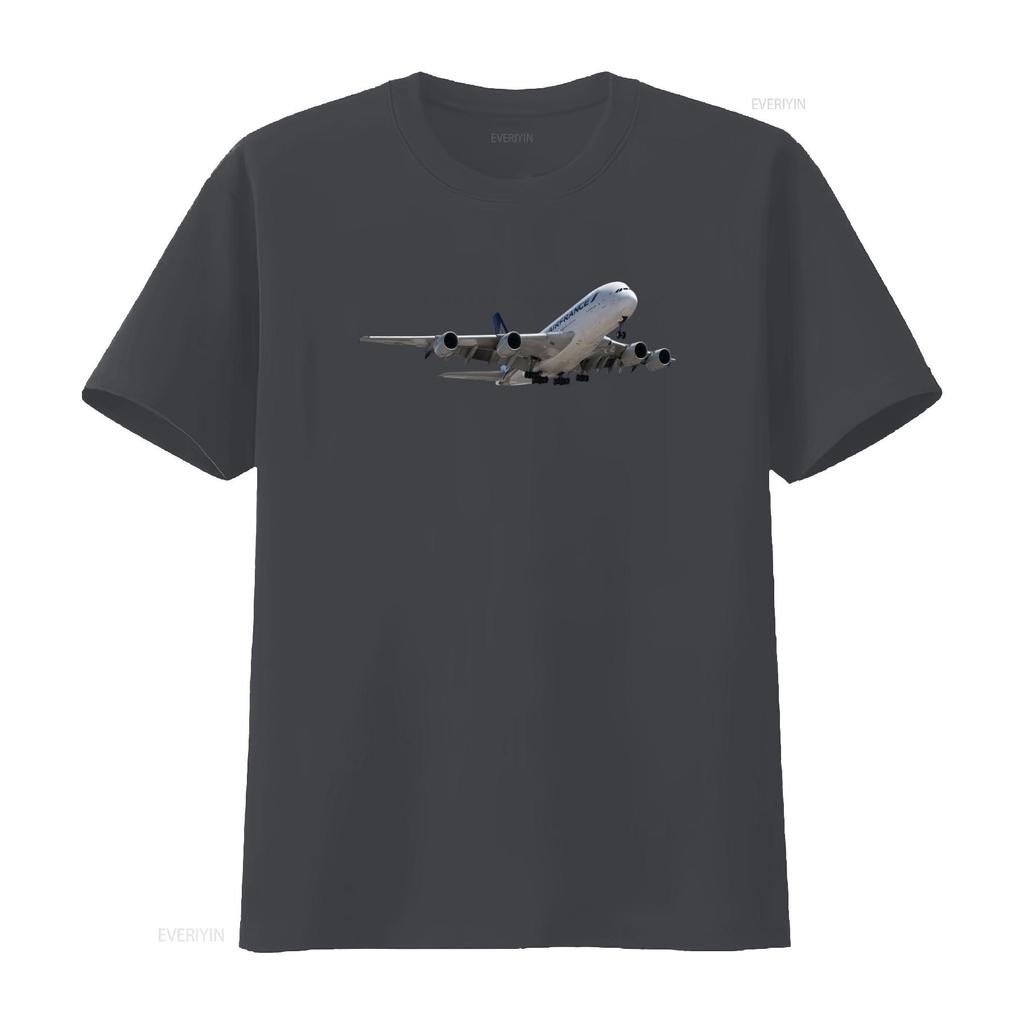 Air France Airbus A380 Flugzeug T-Shirt für S M L XL XXL vintage gewaschen atmungsaktiv homme Unisex Designer Kleidung
