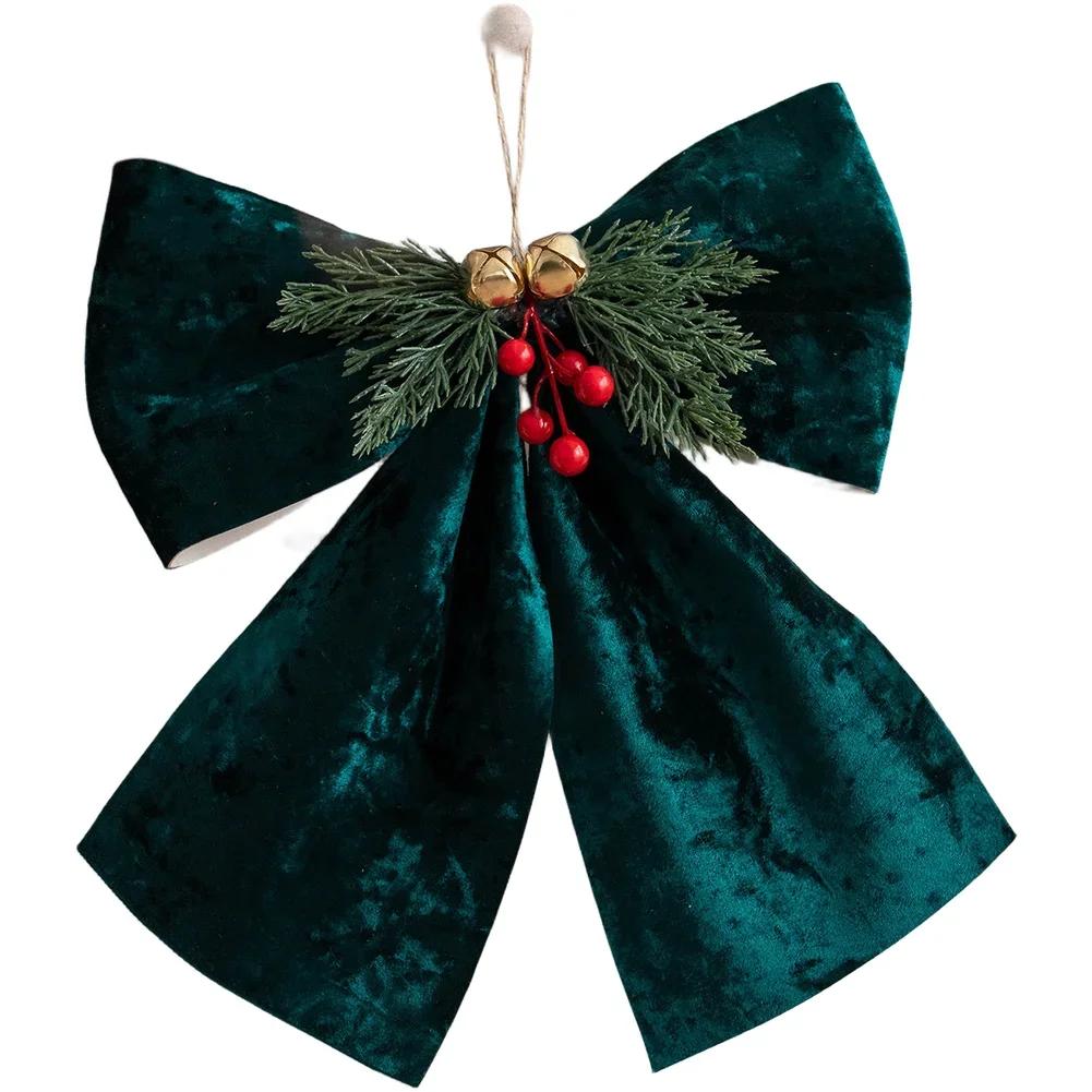 Holiday Tree Decorations Christmas Bow Ornament Christmas Decoration 16*20cm Charming Festive Bow Design Elegant Home Decor