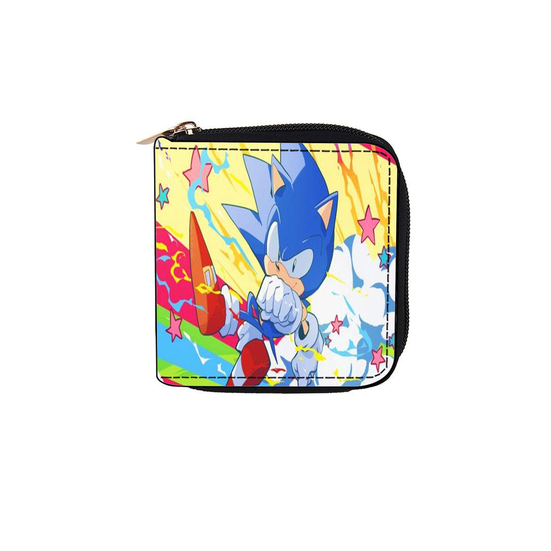 

Sonic короткая молния маленькая сумка кошелек клатч кошелек периферия