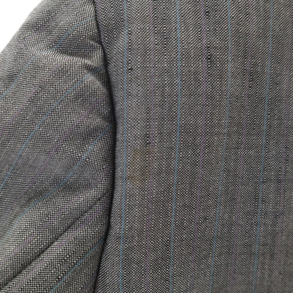 Burberrys 90s Old Striped Pattern tailored jacket BE4 gray Men's Used