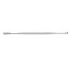 Ear Spoon Double Head Stainless Steel Ergonomic Design Relieve Itching Glossy Rounded Spiral Spring Ear Pick