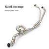 YZF-R3/R25 MT03 Motorcycle Titanium Mid-Section Front & Tail Exhaust Pipe