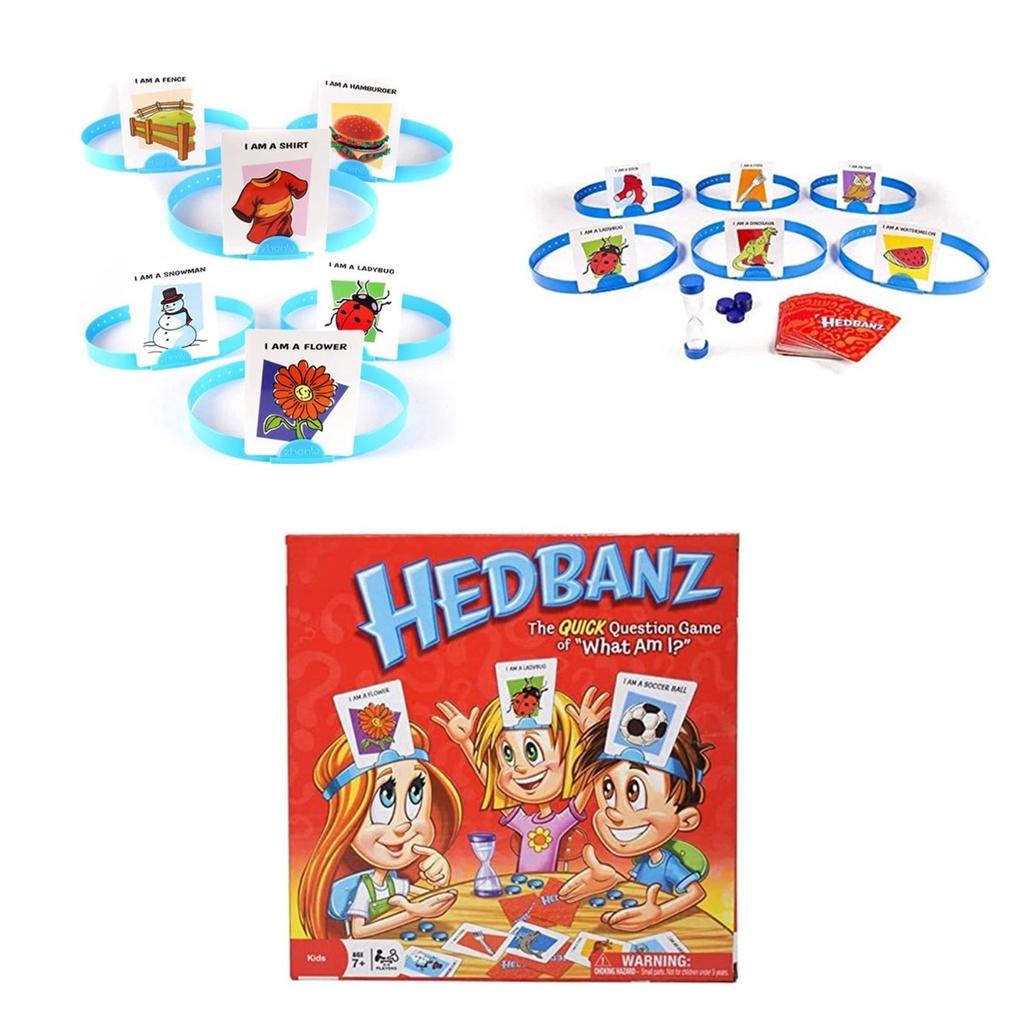 Hedbanz-Spiel: Was bin ich? Ratespiel für 2-6 Spieler