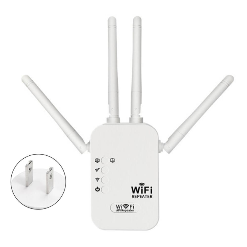 

White 300Mbps WiFi Amplifier 2.4 GHz Wireless Wi-Fi Signal Amplifier 802.11n US WIFI Repeater Laptop