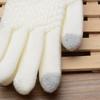 Sensory Heated Full Knit Mittens Wrist Finger Woolen Winter Girl Guantes Warm Gloves Women Touch