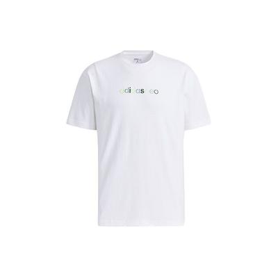 Neo Logo Embroidered Loose-Fit Knit Sports T-Shirt Men Tops White GP4826
