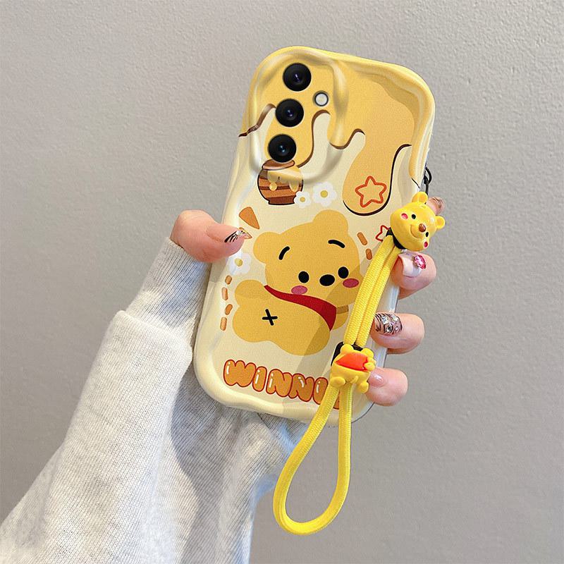 Japanese and Korean Cute Cartoon DIY Oppo A94 Mobile Phone Case: A8 Anti-Fall F17 Soft Shell with Printed Chain, Foreign All-Inclusive.