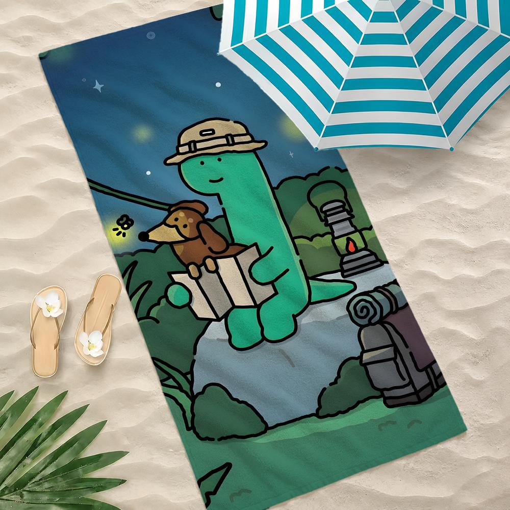 Character JOGUMAN Towel Microfiber Beach Towel Quick Dry Absorbent Soft for Swimming Yoga Resort Travel Camping