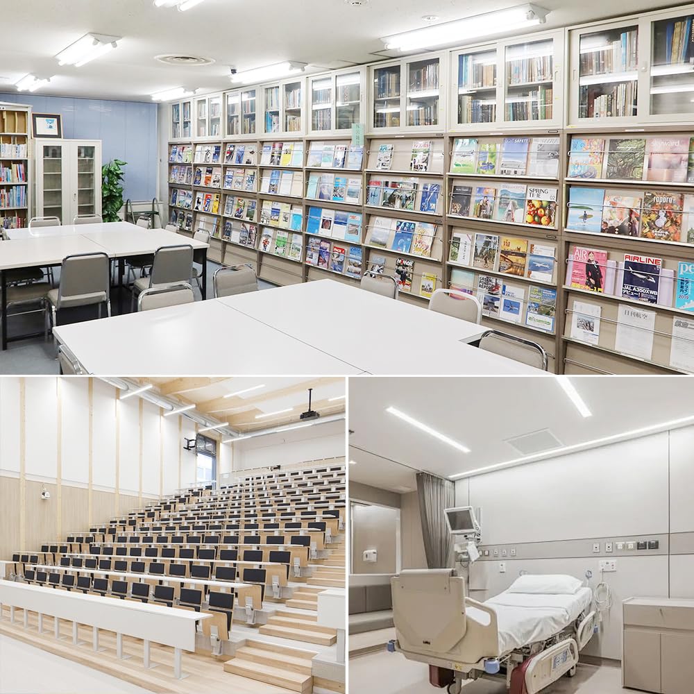 Single-side Power Supply LED Fluorescent Lamp, 40W Straight Tube, High Light Output of 5400lm, Equivalent To Two Light Sources, 5000k Daylight White,