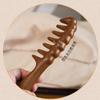 Sandalwood Wide-Tooth Comb for Curly Hair - Large Size, Portable, Unisex Head Therapy & Massage.