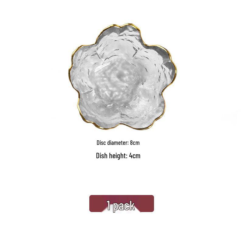 Luxury Glass Fruit Plate - Elegant Coffee Table Display with Salad Bowl Functionality