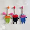 Pull Out Car Keys Cases Bag Funny Cartoon Keychains Pouch Hand Knitting Keys Wallets Organizers for Women and Men