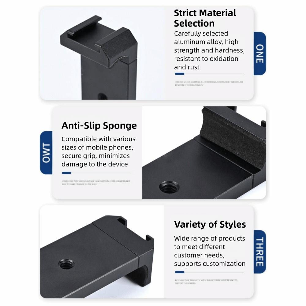 Universal Smartphone Holder 1/4'' Screw Hole Phone Clip Phone Tripod Mount Camera Mounting