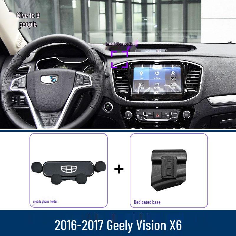 Geely Vision X6 Phone Holder Air Vent Clip | Car Interior Accessory for Navigation