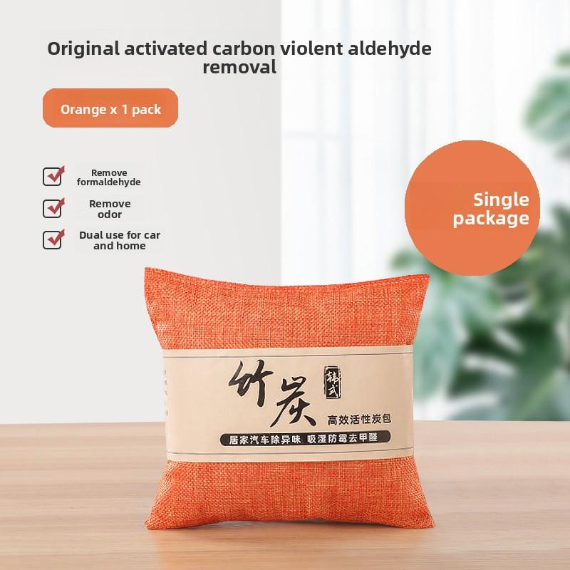 

Мешки с бамбуковым углем для удаления формальдегида, автомобильная ароматерапия, бамбуковый уголь, влагостойкая и плеснестойкая активность оранжевый