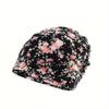 1Pc Floral Digital Print, Simple And Lightweight, Brimless Cap, Comfortable Apparel, Brimless Hat