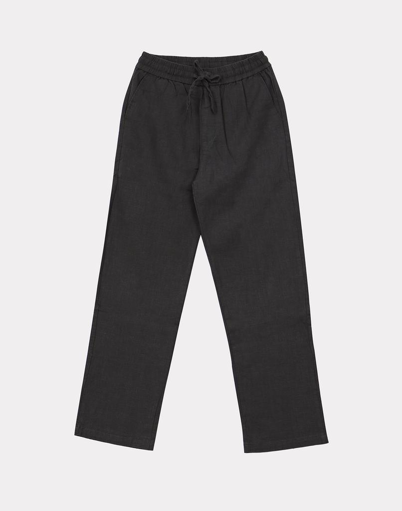 IKALOOK Men'S Daily Wide Regular Fit Linen Pants Apt102
