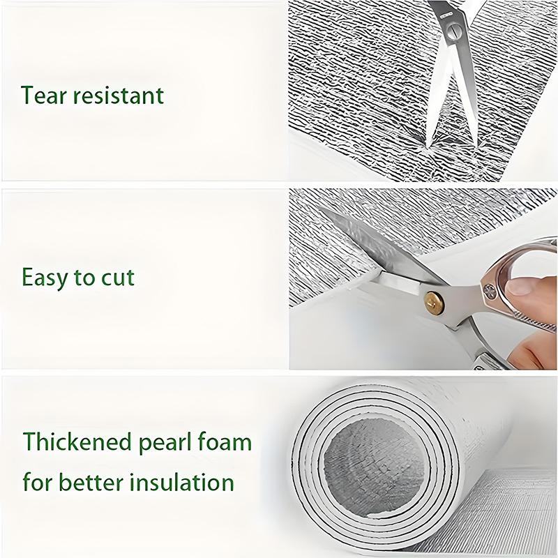 1Roll Insulation Freely Customized Thermal Various Purposes Freshness of Food Practical Aluminum Foil Car Insulation 2MM