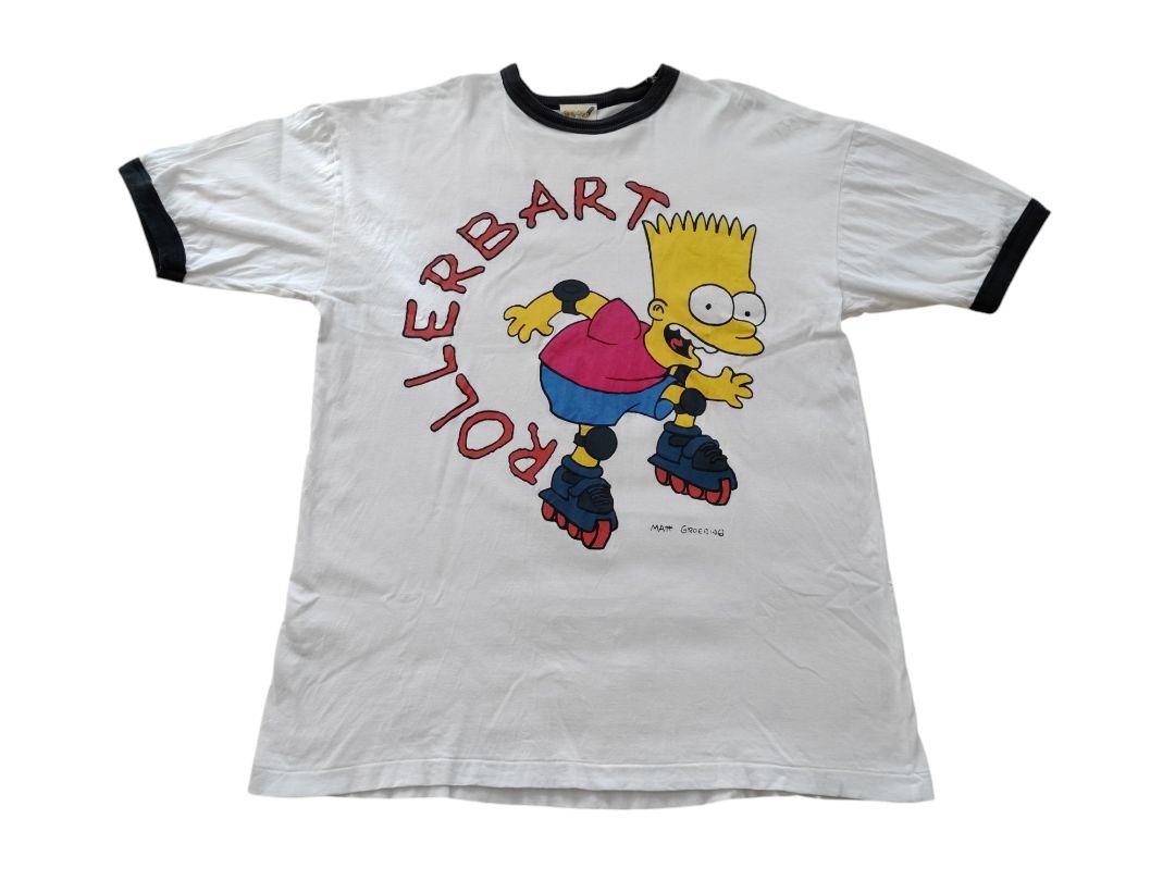 

[Б/У] Винтажная футболка-рингер 90-х Симпсоны Аниме