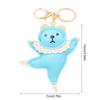 Ballet Dancing Bear Keychain Playful Ballet Bear Keychain Pendant Accessory for Adding Charm to Your Style