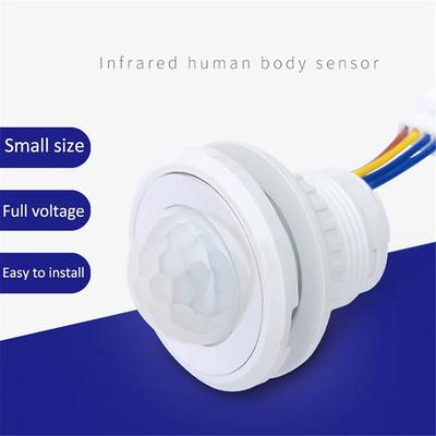 Mini Bewegungssensor Lichtschalter 110-220V PIR-Sensor Intelligente Erkennung Zeitverzögerung Einstellbare Zeitverzögerung Infrarot-Induktionsdetektor