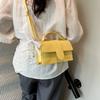 Premium Texture Temperament Beautiful Versatile Handbag Women's Solid Color Simple Shoulder Messenger Bag Casual Trend