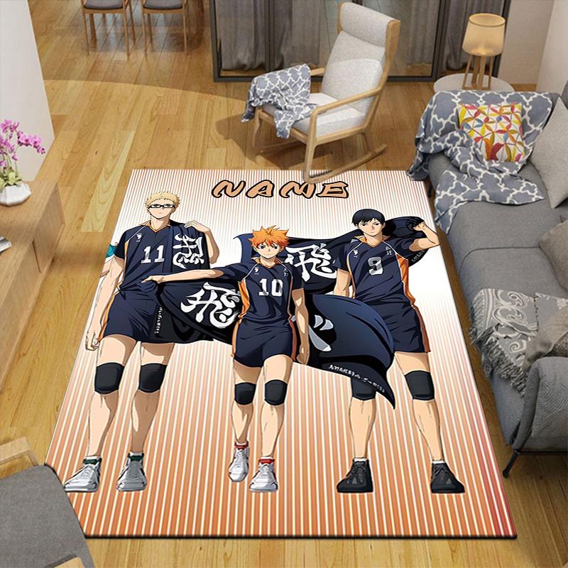 Custom 1Pc Haikyuu Team Spirit Rug Office Carpet Indoor Outdoor Entrance Doormat Nonslip Soft And Comfortable Living Room D49155