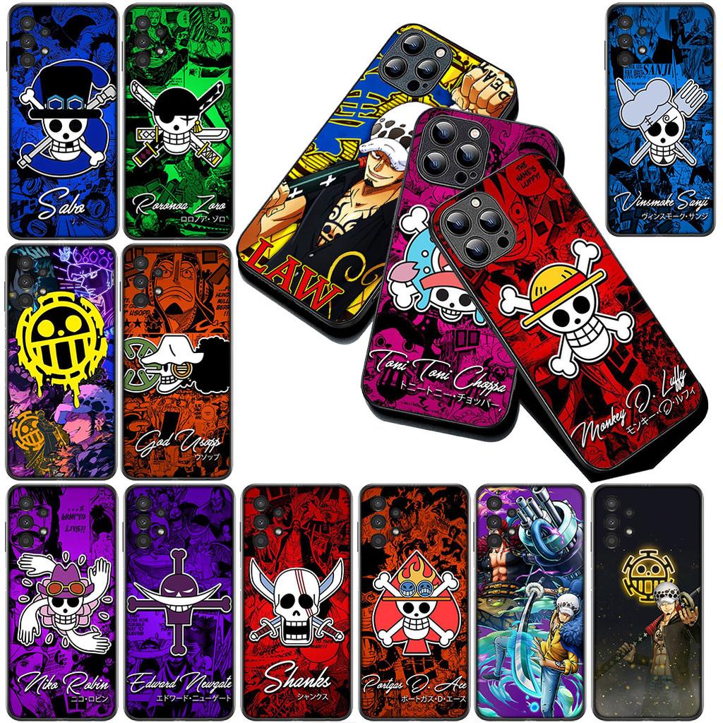 ONE Luffy PIECE Logo Law Phone Cover for Apple iPhone 12 13 Pro Max Mini ProMax X XR 17E 13Mini Protective Case