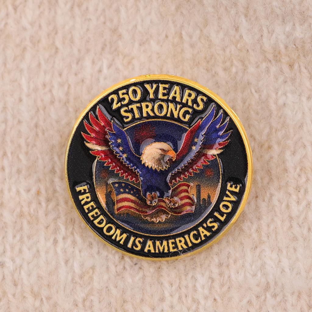 Commemorative Enamel Pin Limited Edition Metal Fashion Brooch Us Patriotic Badge Timeless American Flag Lapel Pin For Gift For